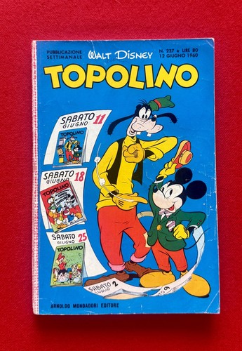Topolino 237 prima - topolino, edizione