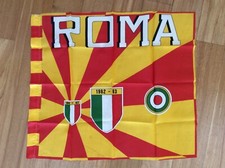 ROMA BANDIERA CALCIO ULTRAS ULTRA' STADIO OLIMPICO CAMPIONE ITALIA 1982-1983
