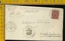 1892  Regno Collettoria con Testo  Villaverla x Costapissara