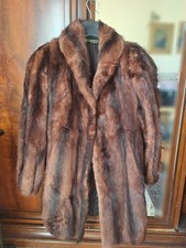 Pelliccia Vera Visone Mogano