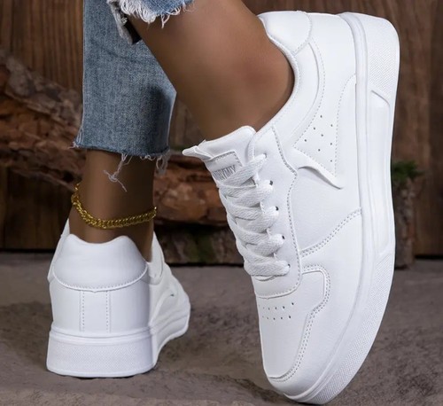 Sneakers bianche casual donna - sneakers,