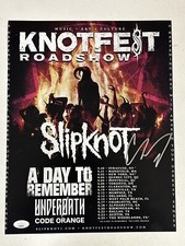 SLIPKNOT COREY TAYLOR FIRMATO AUTOGRAFO 11X14 FOTO PROVA ESATTA JSA COA AM88990