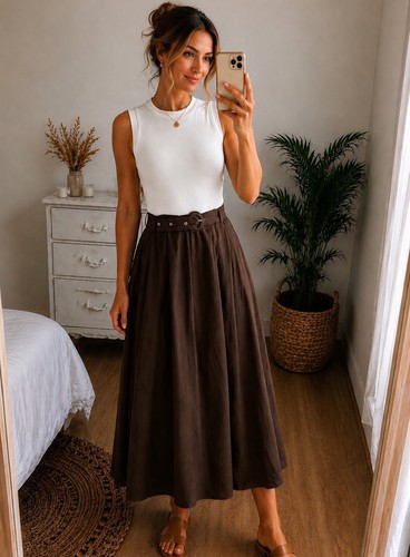 Abito midi zara con cintura - midi,
