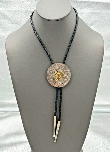 Cravatta bolo vintage argento - cravatta,