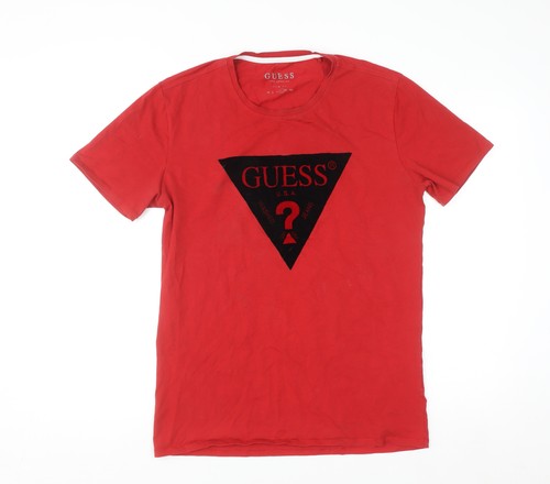Shirt girocollo guess - t-shirt, uomo
