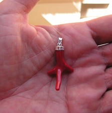 ciondolo vero corallo naturale forma croce gioiello per la sua passione donna esclusiva