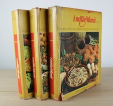 3 VOLUMI I MILLE MENù 1972 Ricette Varie Ricettario Primi Secondi Dolci MENU 