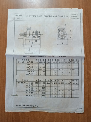 1942 ercole marelli milano - marelli,