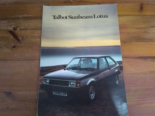 Talbot sunbeam lotus brochure - talbot,
