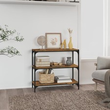 vidaXL Libreria rovere fumo