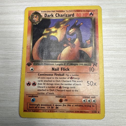 Dark charizard 1ª edizione - dark, [1ª