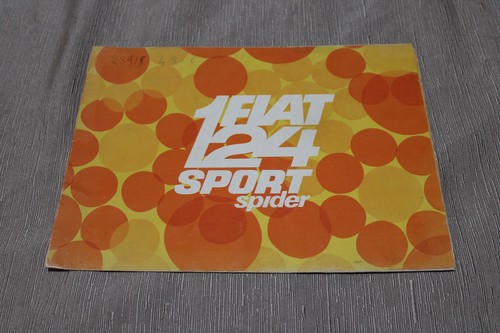 Depliant fiat 124 sport - 124, sport/spider