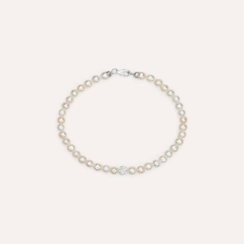 Bracciale stroili oro bianco - bracciale, 9