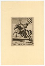 Stampa antica-RE-FRISIA-BEROALDO-LEGGENDA-Frisio-1622