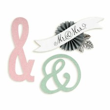 Sizzix Sizzlits Die Set 3 Pkg Ampersands & Banner 658332