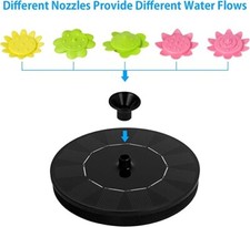 Fontana Pompa Solare con 8 ugelli a energia solare per vascada bagno per uccelli