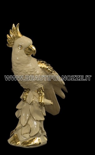 Pappagallo cacatua ceramica - pappagallo,