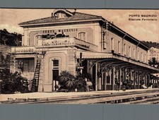 Imperia Porto Maurizio Stazione Treno F. piccolo  spedita franc. asp.