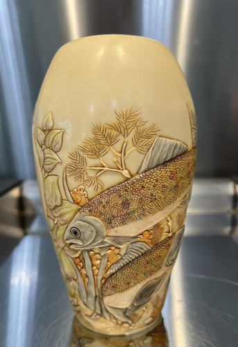 Vaso pesce inciso jardinia - pesce,