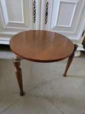 Tavolino In Legno E Ottone