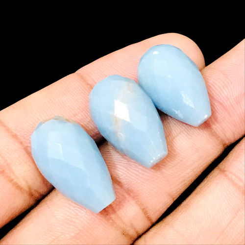 Natural faceted milky - faceted, opal