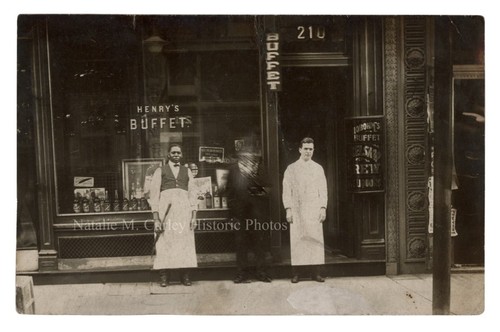 Foto rppc vetrina liquore - vetrina,