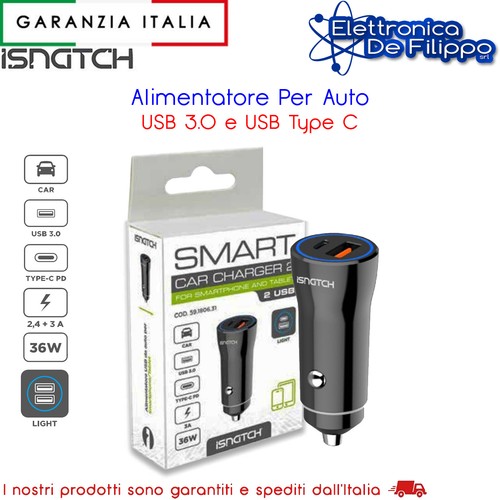 Alimentatore per auto usb - auto, 3.0
