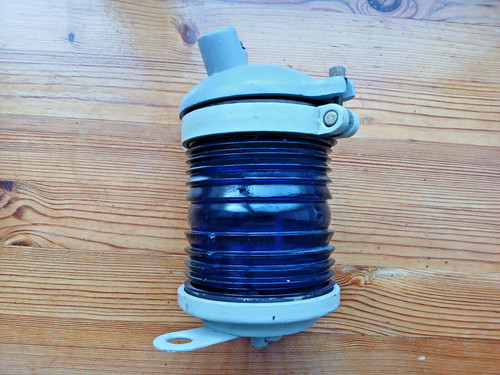 Lampada nave vetro blu - ,
