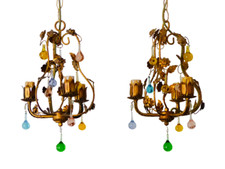 RARA COPPIA lampadari vintage