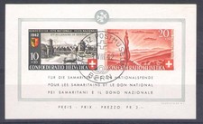 1942 SVIZZERA, BF n. 7 Pro Patria - Città Bimillenaria di Ginevra - Usato - Die