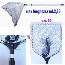 guadino pesca carpa barca mare grande robusto testa rete nylon maglia larga idro