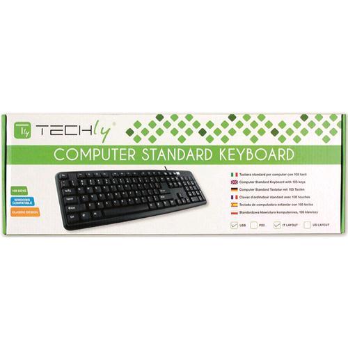 Techly tastiera 105 tasti usb - 105,