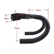 Manubrio piegato bici corsa fibra di carbonio diametro 28 6mm miglioramento prestazioni