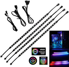 4X Striscia LED RGB per Case