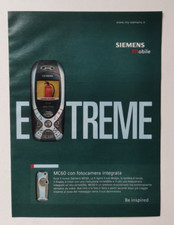 Pubblicita' Siemens Mobile MC60 Advertising Vintage 2003 (T2)