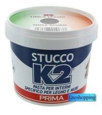 Stucco per legno NOCE SCURO pronto all'uso restauro muri interni pasta 500 gr