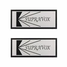 Supravox Speaker Grill Logo Badge Alluminio Personalizzato 60mm(2.36")X25mm(0.98")
