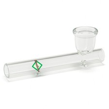 Pipa in vetro 10 cm con foglia