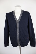 ELLESSE MAGLIONE CARDIGAN LANA WOOL VINTAGE UOMO Tg. M MAN SWEATER CASUAL LOGO