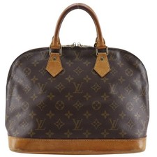 Louis Vuitton Alma M51130 borsa a mano in tela con monogramma marrone...