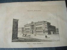 1836 INCISIONE A BULINO MILANO