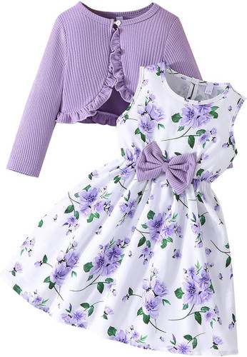 Vestito cardigan per bambine - vestito,