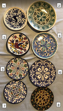Piatti decorativi da parete in metallo/porcellana/ceramica a mano