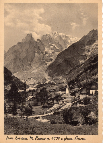 Cartolina courmayeur 1936 - cartolina,