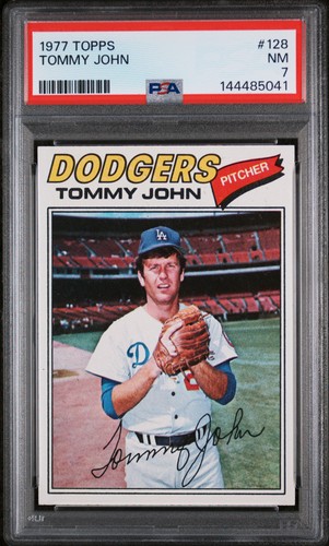 1977 topps tommy john 128 - tommy,