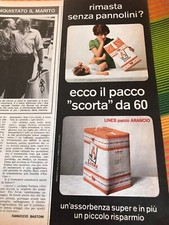 PANNOLINI LINES PUBBLICITA' ADVERTS WERBUNG CLIPPINGS 3 PAGINE