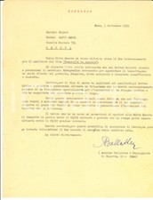 1951 ROMA Anselmo BALLESTER per manifesto di "Genoveffa la racchia" *AUTOGRAFO