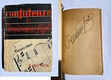 Autografo BENIAMINO GIGLI (†1957)-Tenore ITALIA-Cantante d'opera-libro firmato 1942