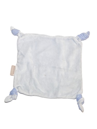 Doudou plat blanc ours - , bleu
