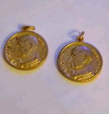 2 medaglie vintage tono oro di Papa Paolo VI
